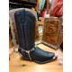 BOOTSTRAPS WITH CONCHOS AND REVETS 100% LEATHER