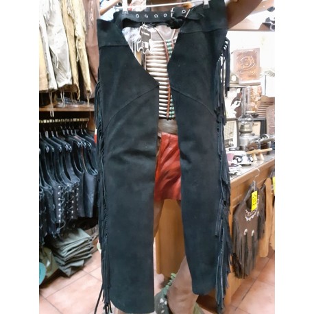 LEATHER CHAPS CORAL