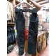 LEATHER CHAPS CORAL