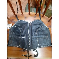 LEATHER BUST WOMENS TOP. JENNIFER