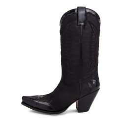 SENDRA BOOTS WOMENS 2560 GORCA FL NEGRO- NOBUK NEGRO